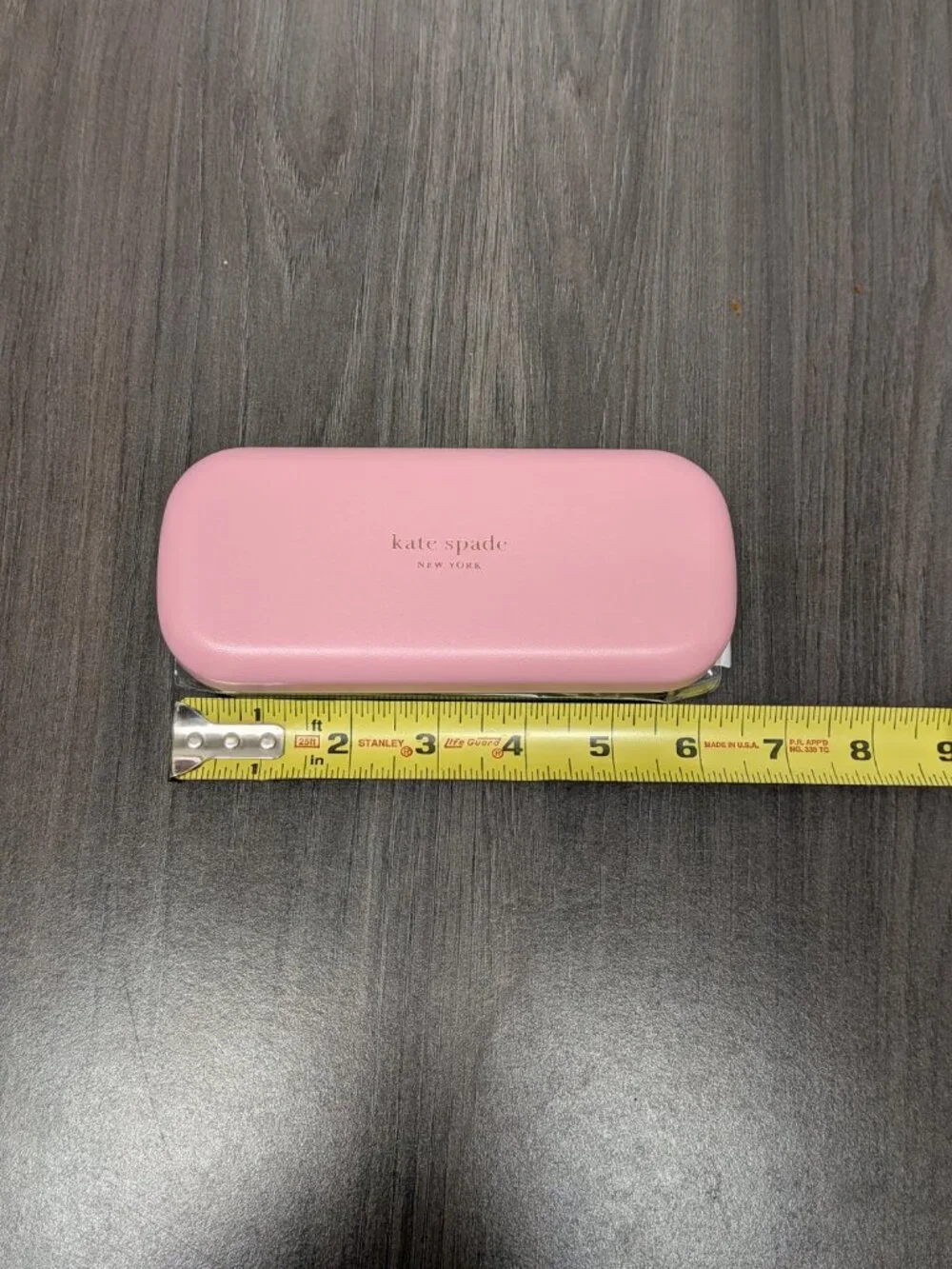 NEW SMALL/REGULAR Kate Spade Pink and Green Authentic Eyeglasses Sunglasses Case